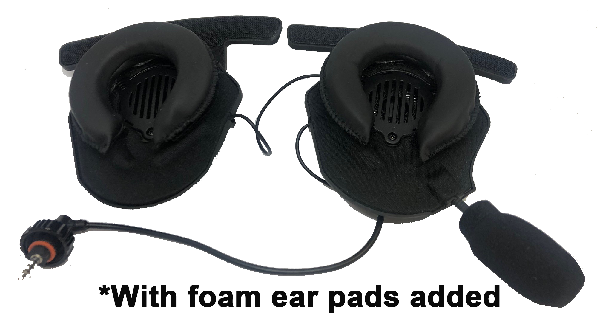 BbTALKIN Double Sided Helmet Speaker Pad w/ Microphone
