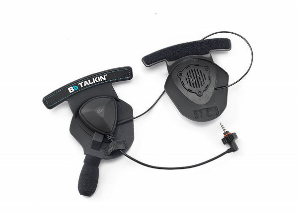 BbTALKIN Double Sided Helmet Speaker Pad w/ Microphone